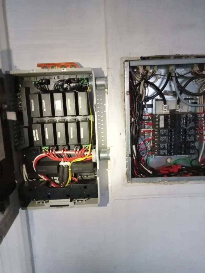 Electrical panel upgrade completed for Security Camera Wiring in Everett